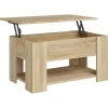 Tische^vidaXL Couchtisch Sonoma-Eiche 79x49x41 cm Holzwerkstoff