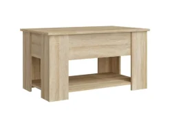 Tische^vidaXL Couchtisch Sonoma-Eiche 79x49x41 cm Holzwerkstoff