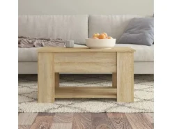 Tische^vidaXL Couchtisch Sonoma-Eiche 79x49x41 cm Holzwerkstoff