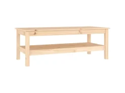 Regale Massivholz^vidaXL Couchtisch 110x50x40 cm Massivholz Kiefer 814274