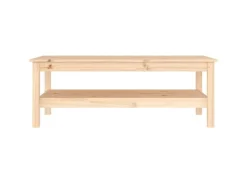 Regale Massivholz^vidaXL Couchtisch 110x50x40 cm Massivholz Kiefer 814274