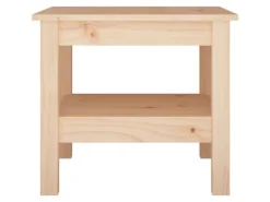 Regale Massivholz|Tische^vidaXL Couchtisch 45x45x40 cm Massivholz Kiefer