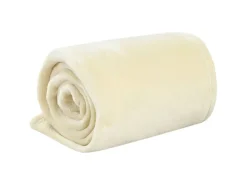 Decken^vidaXL Decke Creme 150x200 cm Polyester