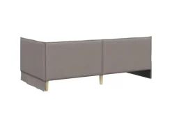 Betten^vidaXL Eckbettgestell mit Kopfteil 100 x 200 cm Stoff 42016476