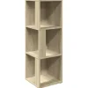 Bücherregale^vidaXL Eckregal Sonoma-Eiche 33x33x100 cm Holzwerkstoff