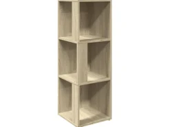 Bücherregale^vidaXL Eckregal Sonoma-Eiche 33x33x100 cm Holzwerkstoff