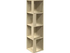 vidaXL Eckregal Sonoma-Eiche 33x33x132 cm Holzwerkstoff