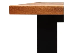 vidaXL Esstisch Baumkante 110x70x75 cm Massivholz Akazie