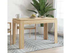 vidaXL Esstisch Sonoma-Eiche 120x60x76 cm Holzwerkstoff