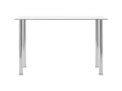 vidaXL Esstisch Transparent 120 x 60 x 75 cm Hartglas