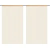 Insektenschutz^vidaXL Fadenvorhänge 2 Stk 100 x 250 cm Beige