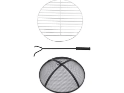 Mosaik^vidaXL Feuertisch Mosaik Keramik Terracotta und Weiß 68 cm