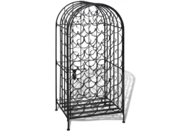 Flaschenregale^vidaXL Flaschenregal für 35 Flaschen Metall