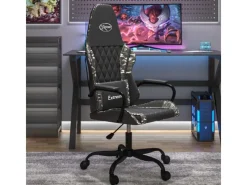 vidaXL Gaming-Stuhl mit Massagefunktion Schwarz Tarnfarben Kunstleder Modell 2