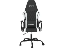 vidaXL Gaming-Stuhl Schwarz und Weiß Kunstleder Modell 7