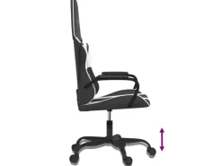 vidaXL Gaming-Stuhl Schwarz und Weiß Kunstleder Modell 7