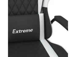 vidaXL Gaming-Stuhl Schwarz und Weiß Kunstleder Modell 7
