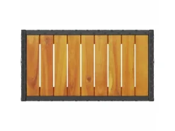 vidaXL Gartenbank 2-Sitzer mit Kissen und Tisch Schwarz Poly Rattan