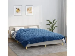 vidaXL Gewichtsdecke Blau 220x240 cm 15 kg Stoff