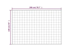 vidaXL Gewichtsdecke Grau 140x200 cm 10 kg Stoff Modell 1