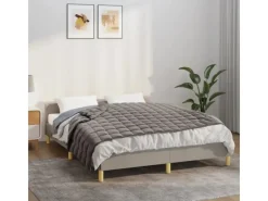 Decken^vidaXL Gewichtsdecke Grau 152x203 cm 11 kg Stoff Modell 1