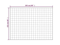 Decken^vidaXL Gewichtsdecke Grau 152x203 cm 11 kg Stoff Modell 1