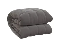 Decken^vidaXL Gewichtsdecke Grau 200x230 cm 13 kg Stoff