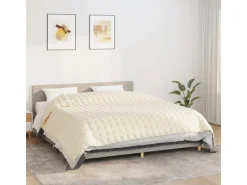 Decken^vidaXL Gewichtsdecke Hellcreme 235x290 cm 15 kg Stoff Modell 1