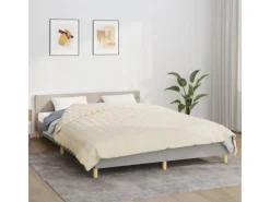 Decken|Bettwäsche^vidaXL Gewichtsdecke Hellcreme 200x200 cm 9 kg Stoff Modell 1