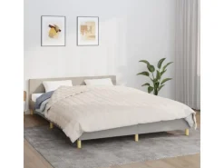 Decken^vidaXL Gewichtsdecke Hellcreme 200x230 cm 13 kg Stoff