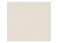 Decken^vidaXL Gewichtsdecke Hellcreme 200x230 cm 13 kg Stoff