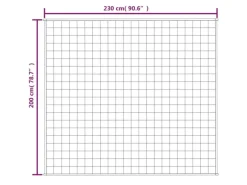 Decken^vidaXL Gewichtsdecke Hellcreme 200x230 cm 13 kg Stoff
