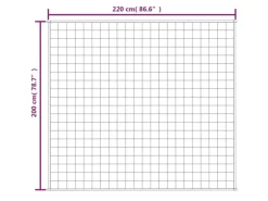vidaXL Gewichtsdecke Hellcreme 200x220 cm 9 kg Stoff