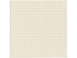 Decken|Bettwäsche^vidaXL Gewichtsdecke Hellcreme 200x200 cm 13 kg Stoff