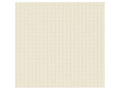 vidaXL Gewichtsdecke Hellcreme 220x240 cm 15 kg Stoff Modell 1