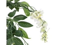 vidaXL Glyzinienbaum Künstlich 840 Blätter 120 cm Grün und Weiß