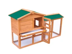 vidaXL Großer Kaninchenstall Kleintierhaus Hasenstall Holz