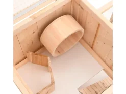 Kleintierbedarf^vidaXL Hamsterkäfig 81x40x60 cm Massivholz Tanne