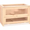 Kleintierbedarf^vidaXL Hamsterkäfig 60x35,5x42 cm Massivholz Tanne