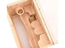 Kleintierbedarf^vidaXL Hamsterkäfig 60x35,5x42 cm Massivholz Tanne
