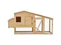 Kleintierbedarf^vidaXL Hühnerkäfig Massivholz Kiefer 178x67x92 cm