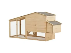 Kleintierbedarf^vidaXL Hühnerkäfig Massivholz Kiefer 178x67x92 cm