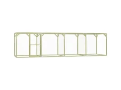 Kleintierbedarf^vidaXL Hühnerkäfig 1,5x6x1,5 m Imprägniertes Kiefernholz