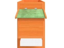 Kleintierbedarf^vidaXL Hühnerstall Braun 204x50x84 cm Massivholz Kiefer