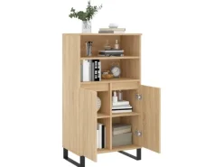 vidaXL Highboard Sonoma-Eiche 60x36x110 cm Holzwerkstoff 831495