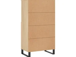vidaXL Highboard Sonoma-Eiche 60x36x110 cm Holzwerkstoff 831495