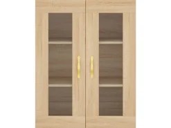 vidaXL Highboard Sonoma-Eiche 69,5x34x180 cm Holzwerkstoff 3198324