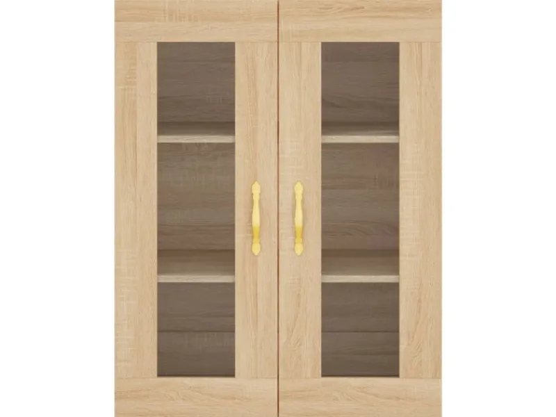 vidaXL Highboard Sonoma-Eiche 69,5x34x180 cm Holzwerkstoff 3198324