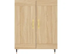 vidaXL Highboard Sonoma-Eiche 69,5x34x180 cm Holzwerkstoff 3198324