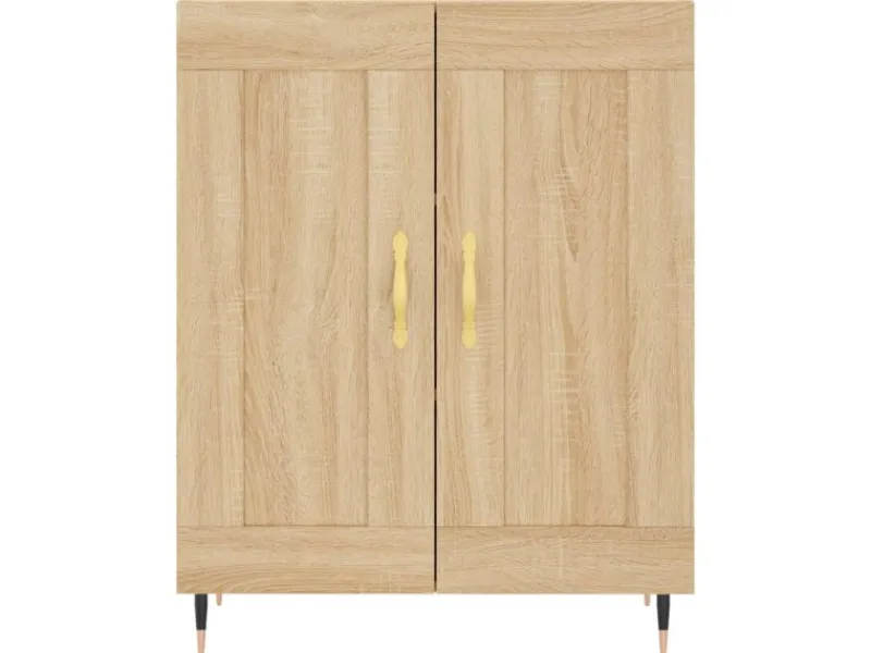 vidaXL Highboard Sonoma-Eiche 69,5x34x180 cm Holzwerkstoff 3198324